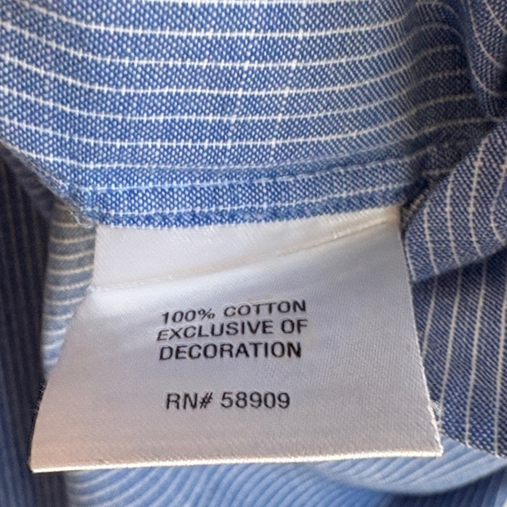 3/$30! Daniel Cremieux Blue Casual Button Down Shirt - Picture 5 of 8